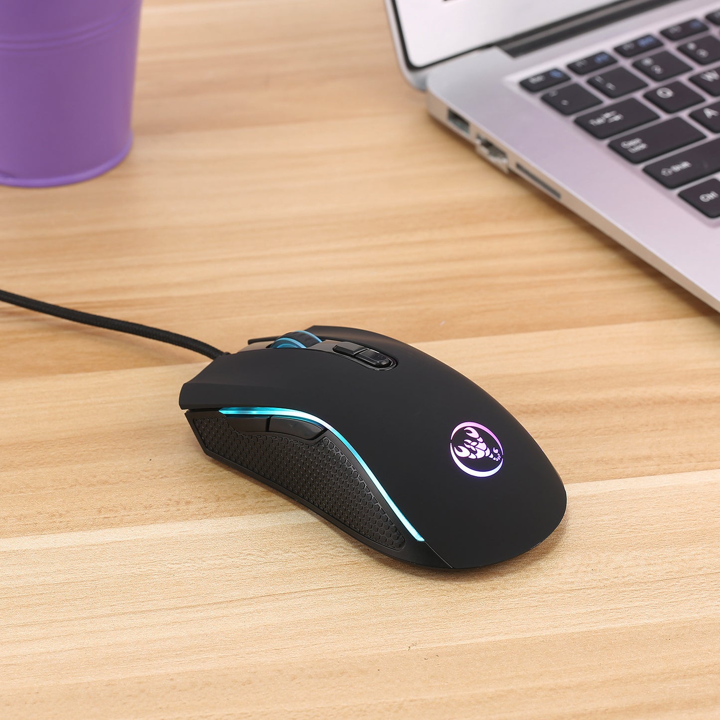 Gaming Usb Luminous Wired Keyboard Flytande Manipulator