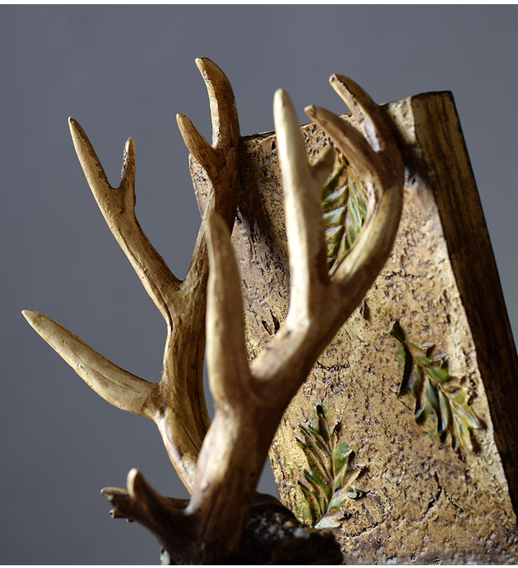 Serre-livres en bois d'ornement de décoration de bureau