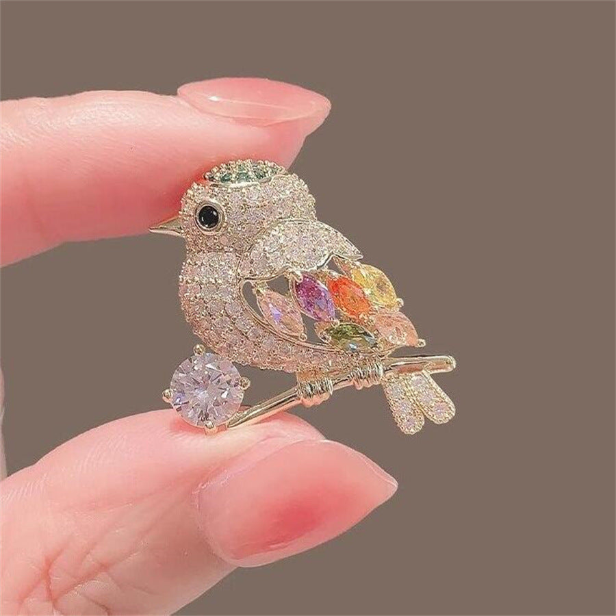 Full Diamond Animal Skata Bird Brosch