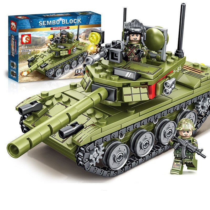 Pusselleksak för montering av tankmodell