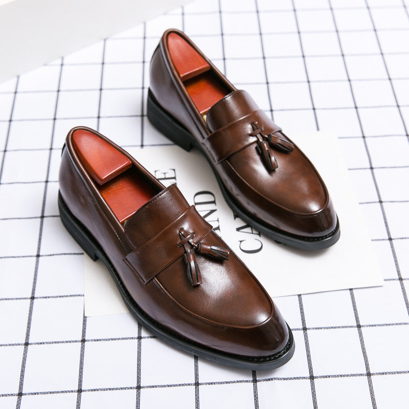 Casual Herr Loafers Klassiska tofs Herr Läderskor Bröllop Herr Klänning