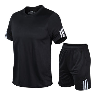 Costume de sport pour hommes, survêtement de course, vêtements de sport deux pièces à séchage rapide