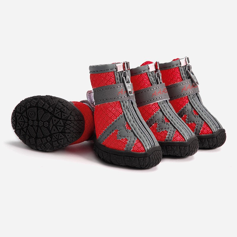 Pet Dog Shoes Vattentäta regnstövlar