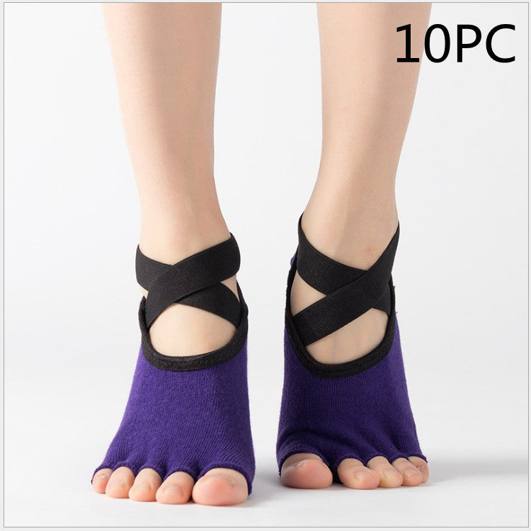 Yoga strumpor fem finger strumpor