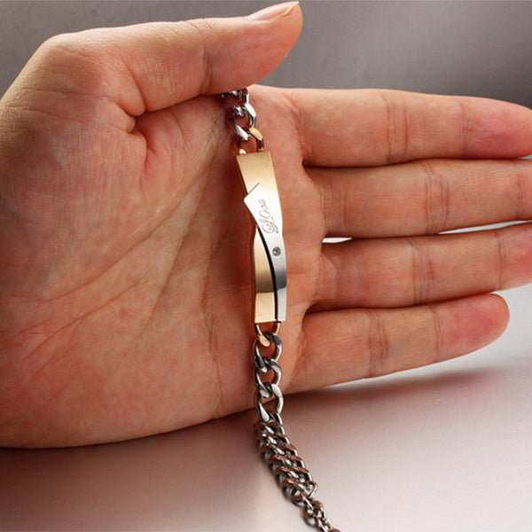 Armband i korsdesign för par
