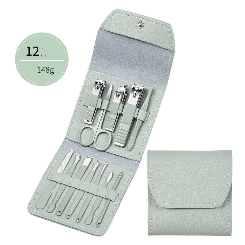 Professional Stainless Steel Grooming Set - 7-20 Pieces Heat Treatment | Multiple Colors Leather Case
