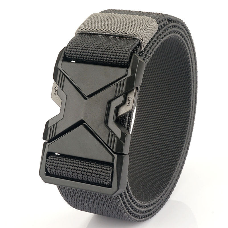 Fashion Commuter Casual Men's Belt Woven Elastic Minimalist Alloy Buckle - Modern Mobility