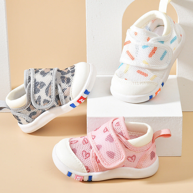 Baby Sandals Men's Summer Toddler 0 1-2 Years Old Baby Non-slip Soft Bottom Infant Mesh Surface Shoe