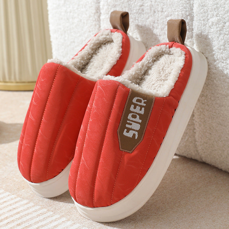Waterproof Striped Home Slippers for Women