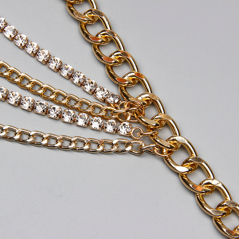 Women's Summer Jewelry Hot Pants Multilayer Gold Chain - Street Empowerment