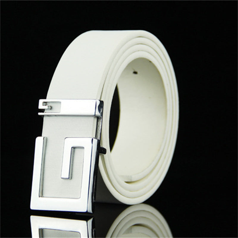 Unisex Fashionable Simple Smooth Buckle Belts - Minimalist Elegance