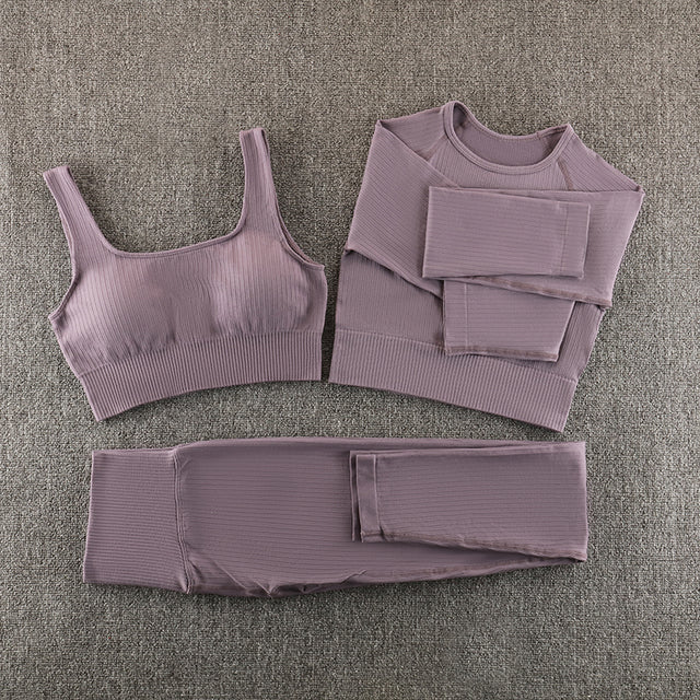 Ensemble de yoga sans couture, vêtements de sport, vêtements de sport, vêtements d'entraînement