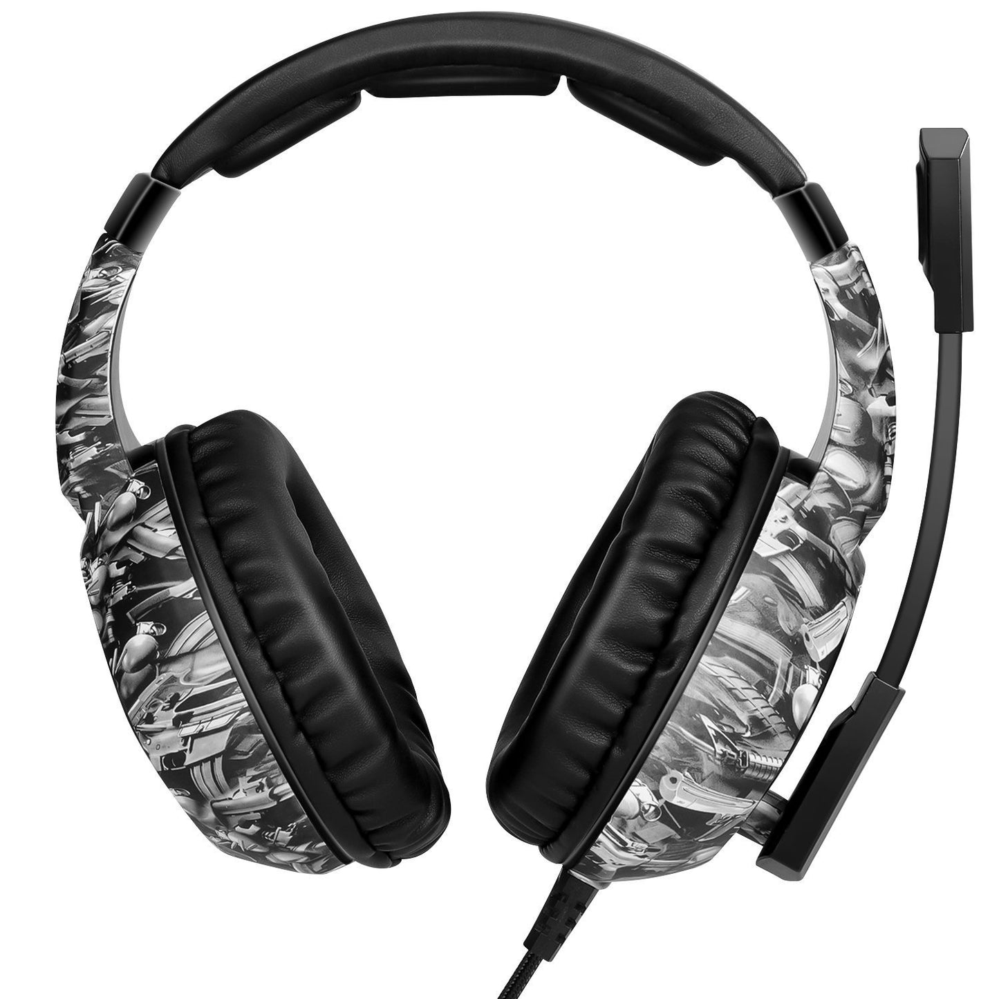 Casque d'écoute filaire avec caisson de basses et lumière RVB