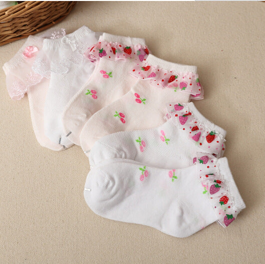 Chaussettes enfant dentelle