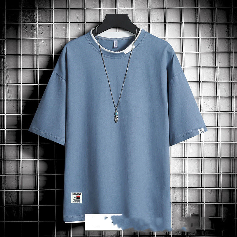 T-shirt ample style Hong Kong pour hommes