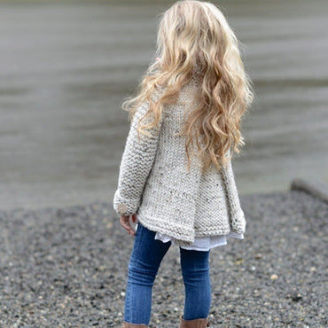 Manteau cardigan pour filles