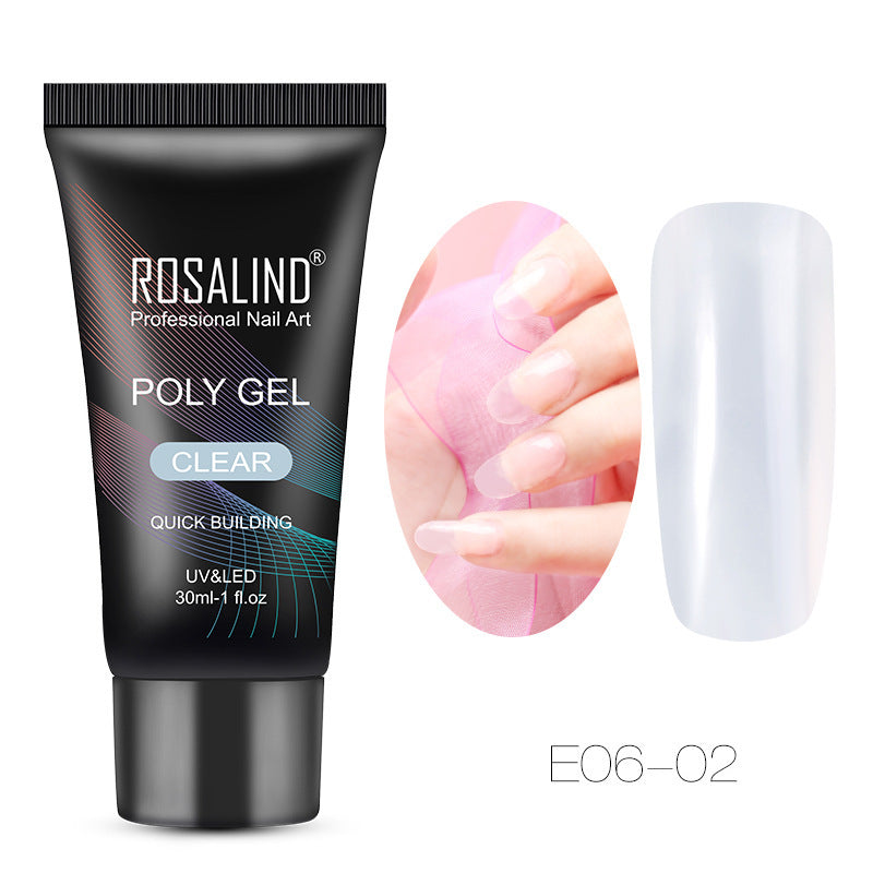 Professional Crystal Nail Extension Gel - 30ml Phototherapy Colloid | Durable Convenient Formula