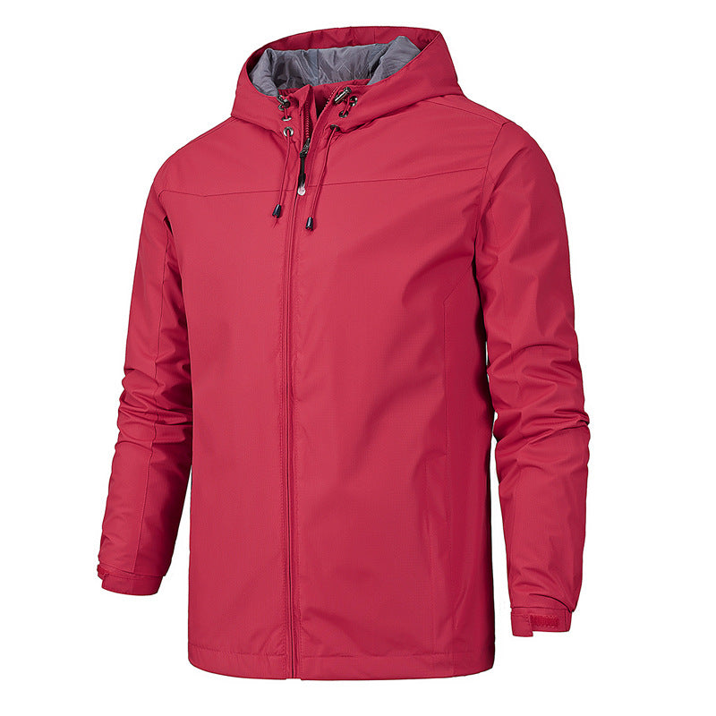 Veste d'alpinisme toutes saisons coupe-vent et imperméable pour hommes