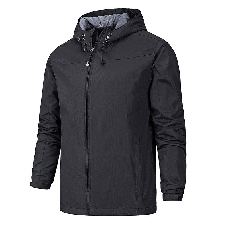Veste d'alpinisme toutes saisons coupe-vent et imperméable pour hommes