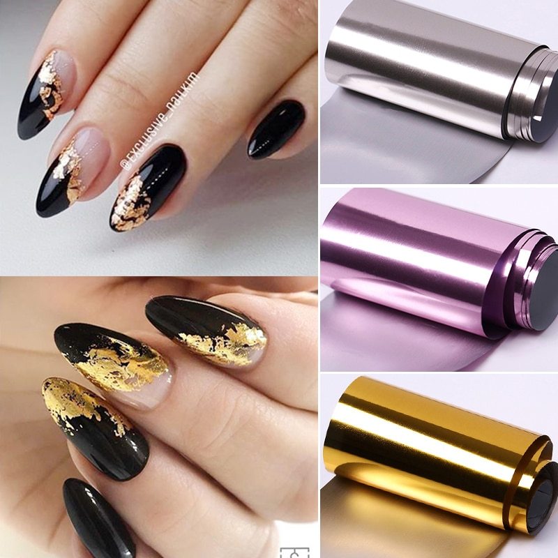 Nail Star papper roséguld överföring klistermärke