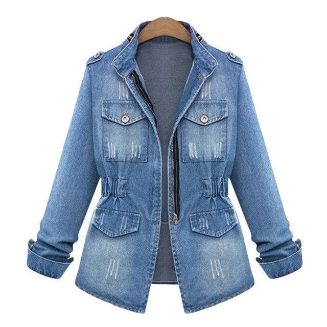 Veste en jean femme
