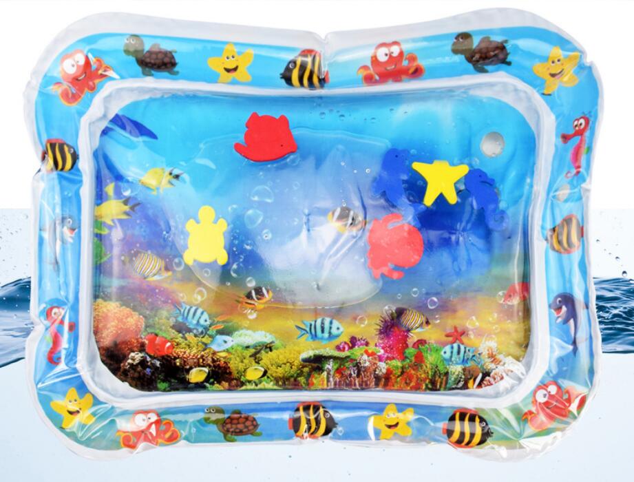 Tapis d'eau gonflable pour bébé, tapis d'eau de plage d'été pour nourrissons, coussin d'eau pour nourrissons, tout-petits, activités d'été, jouets, oreillers pour bébé