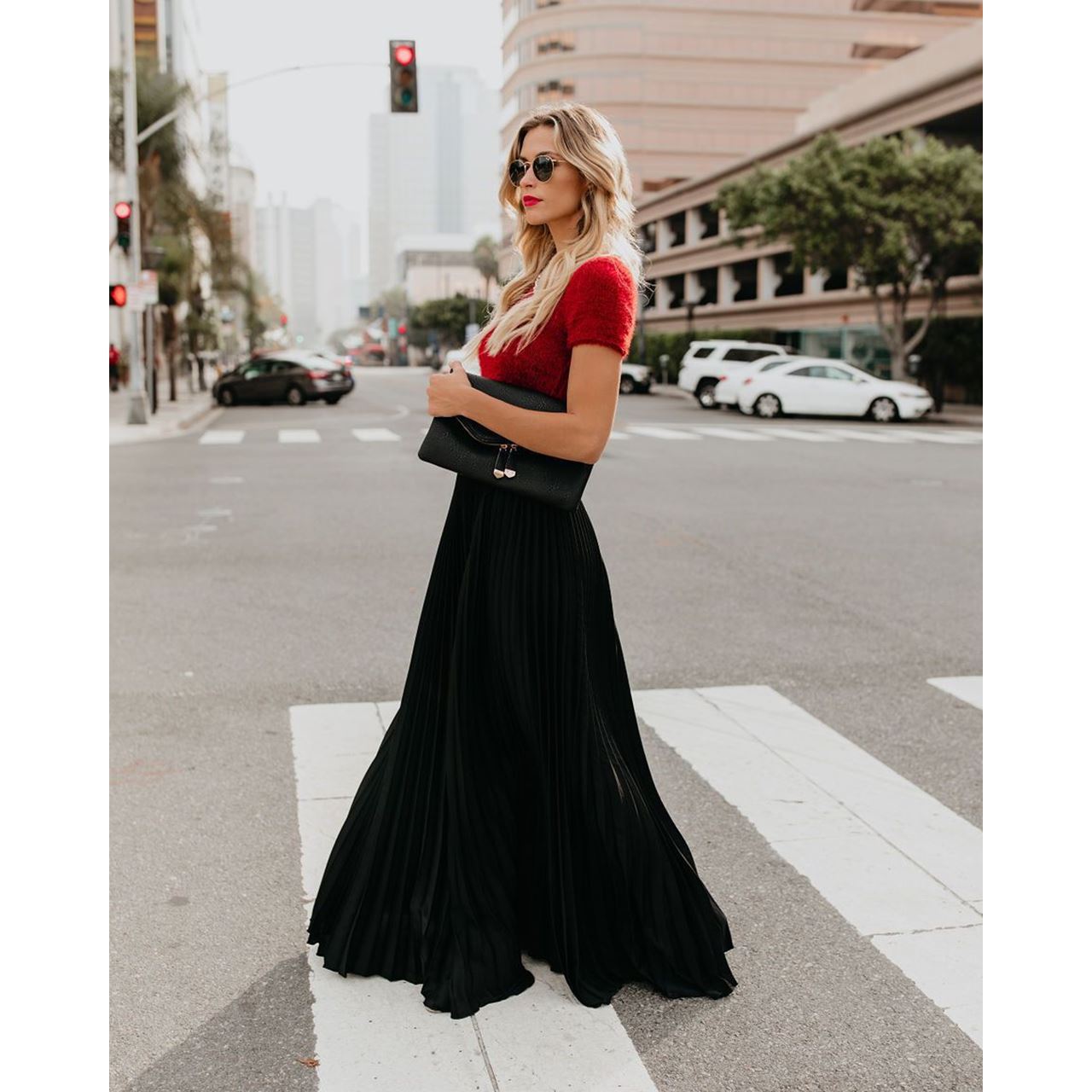 Women fashion casual skirt girls high Waist long skirts - Casual Elegance