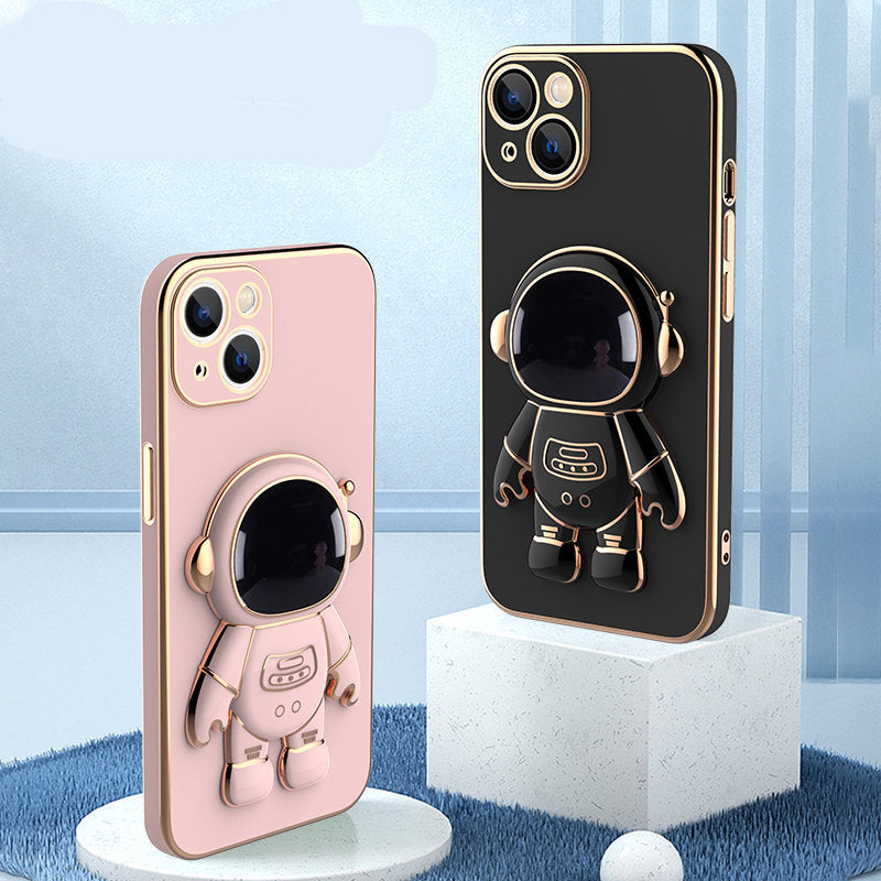 3D Astronaut Telefonfodral Anti-Drop galvaniseringsfäste