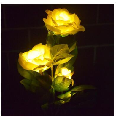 Solcellsroslampa 3LED-uttag för solen nen-ljus trädgårdslampa gräsmattelampa