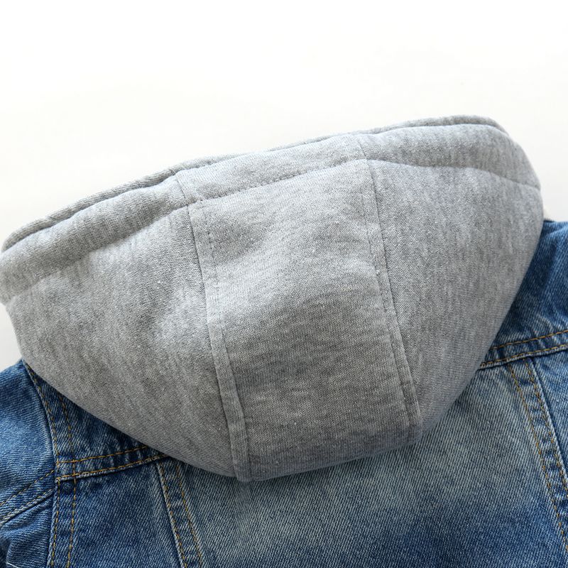 Pojkar och barn tvättad mjuk jeansjacka