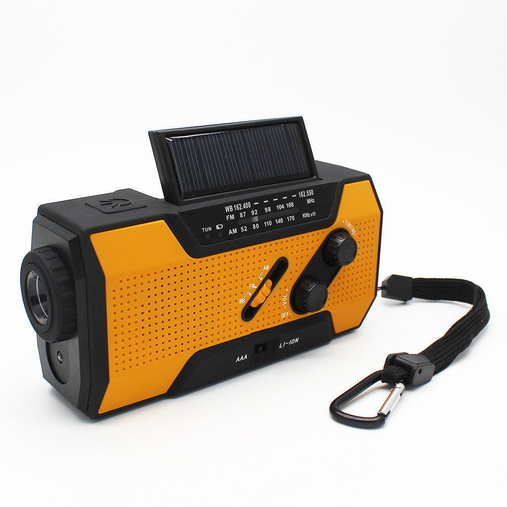 Handvevd solradio