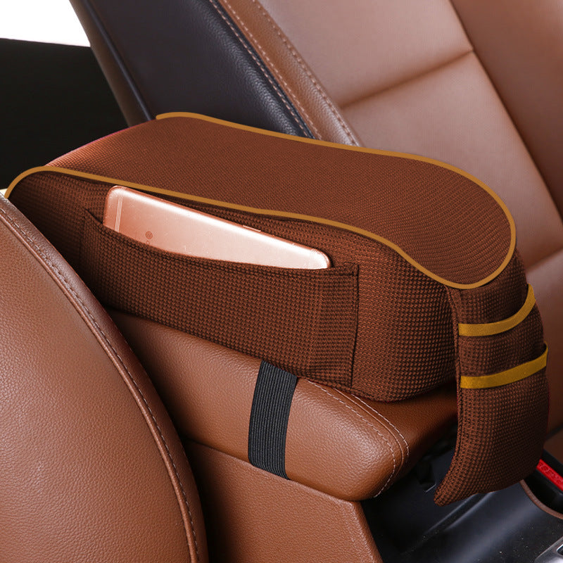 Premium Sports Knitted Car Armrest Box Pad - 16x30cm - Comfort & Protection - In-Car Supplies
