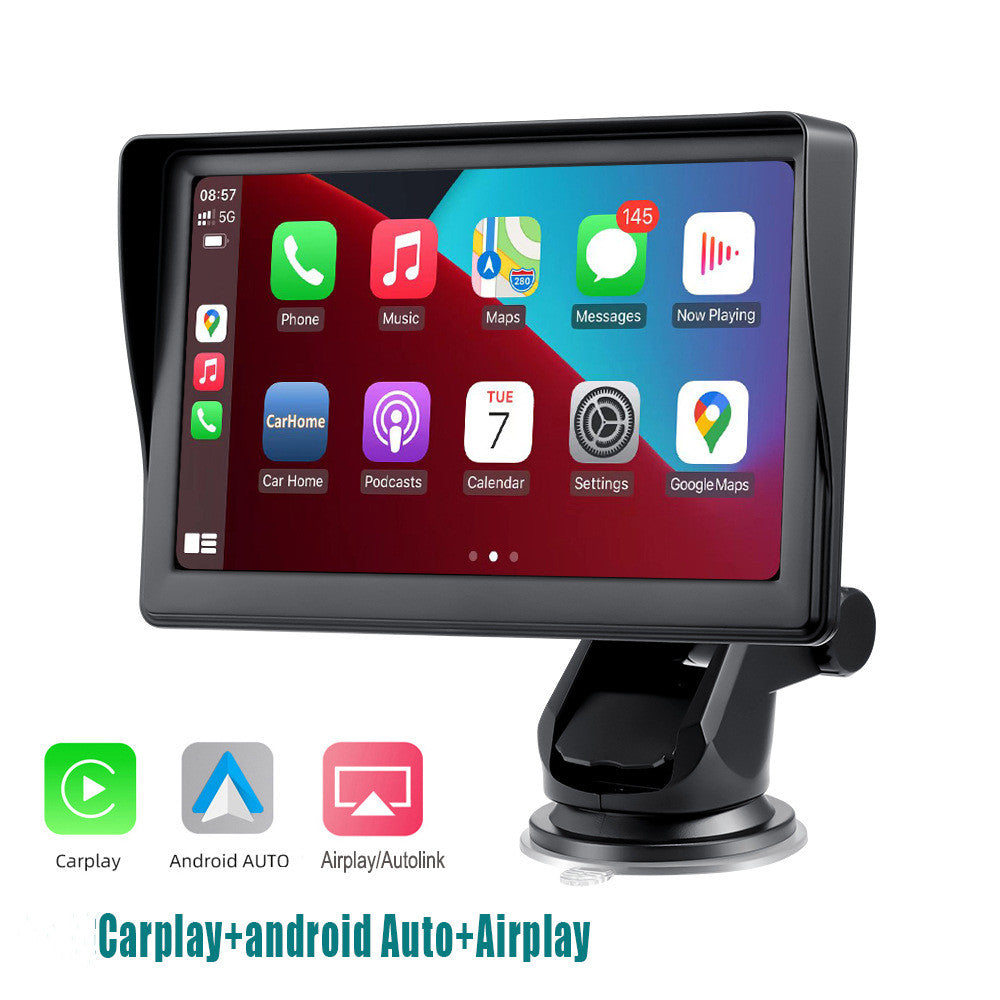 7" IPS Car Smart Screen X70 - Wireless CarPlay & Android Auto - 1024x600 HD - 19x11x2.5cm - Linux System