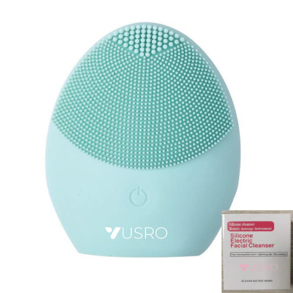 Nettoyant facial électrique à ultrasons en silicone