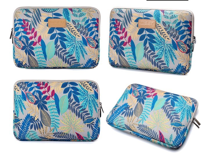 LISEN Colorful Leaf Notebook Sleeve Bag 15,6 tums datorväska