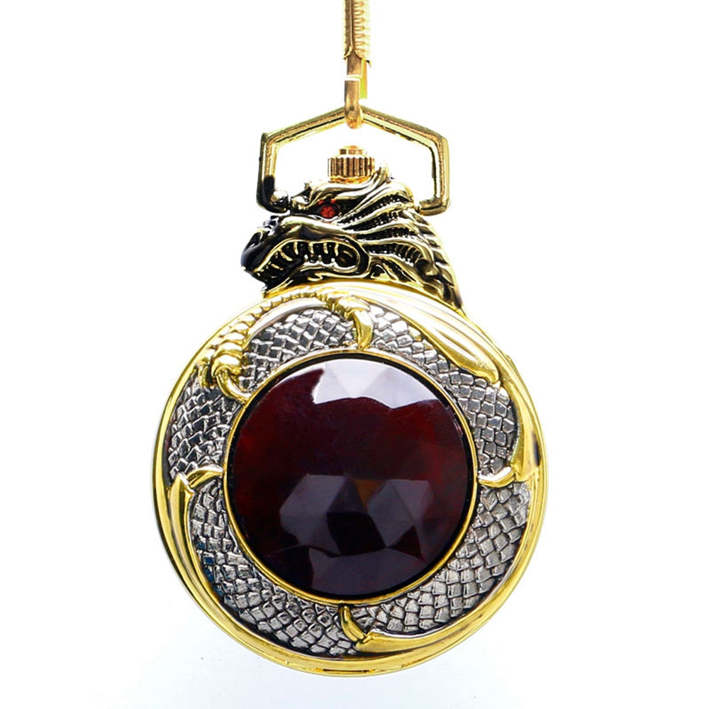 Creative Golden Dragon Pocket Watch - Traditional Modern Stunning Powerful Elegant Reliable Sophisticated Impressive