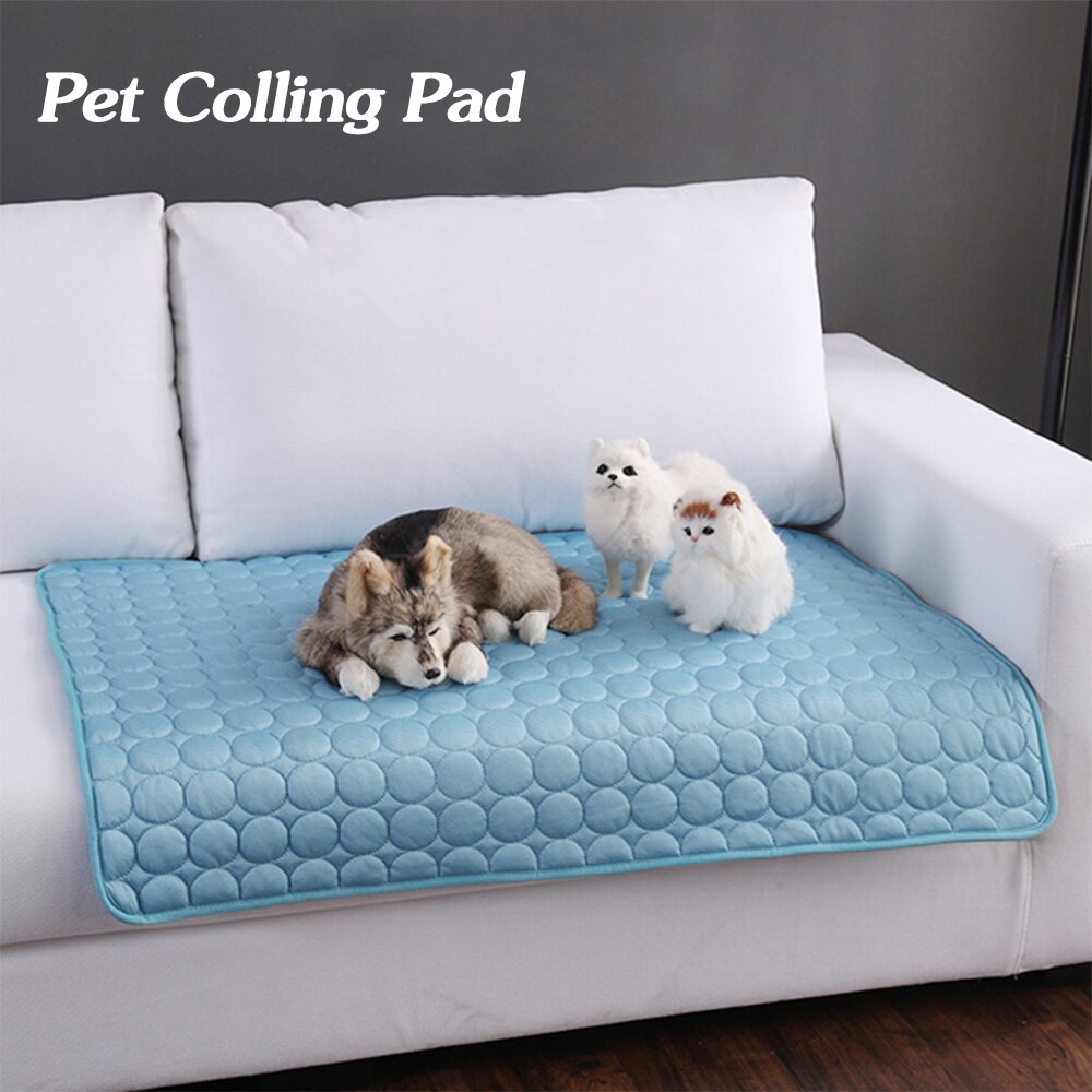 Pet Dog Cat Ice Silk Cold Nest Pad för kylning på sommaren