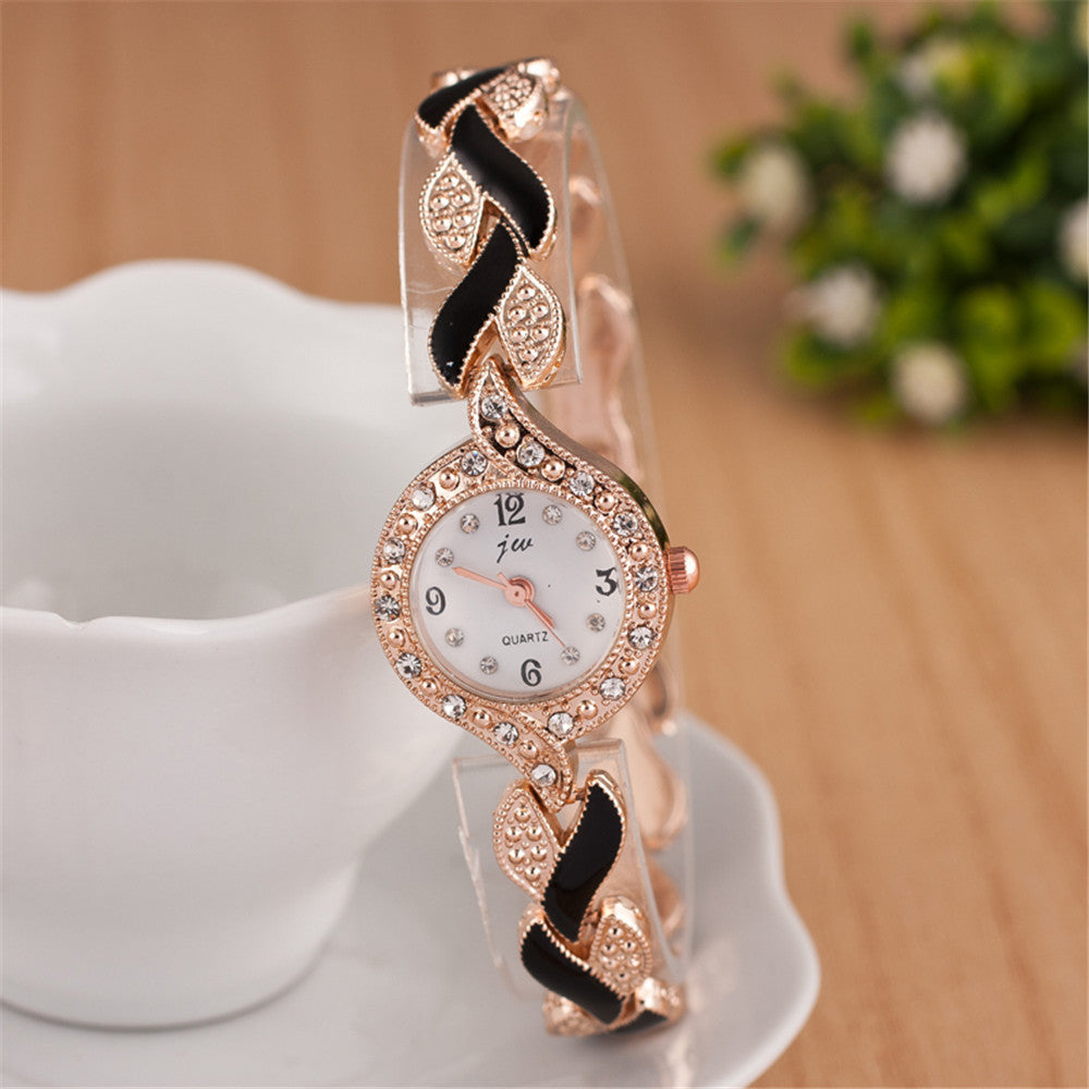 Leaf Bracelet Quartz Wrist Watch - Timeless Stylish Elegant Sleek Precise Perfect Sophisticated Statement