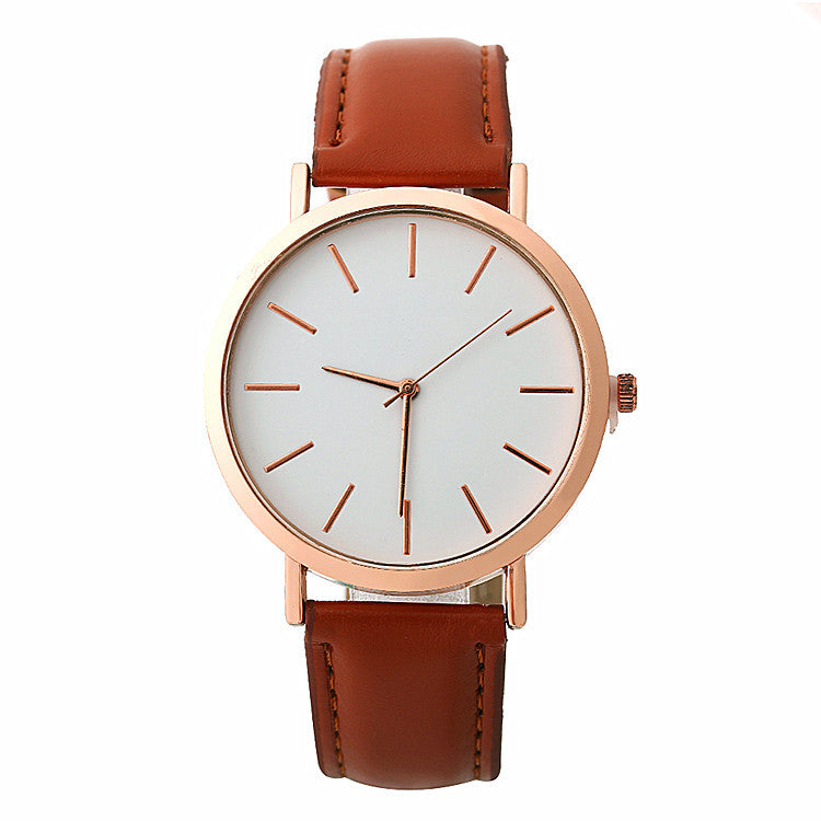 Mode simple style femmes montres quartz montres femme robe montres horloge