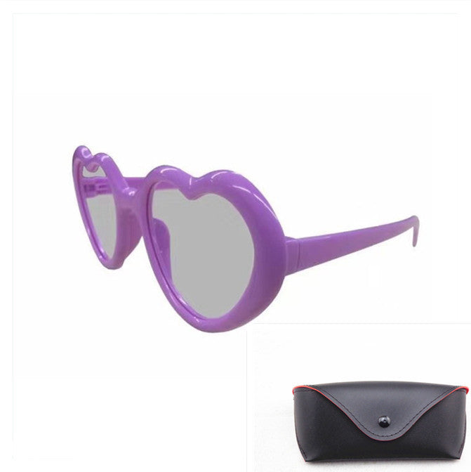 Heart-Shaped Light Love Special Effects Glasses Love Glasses Fashion Sunglasses