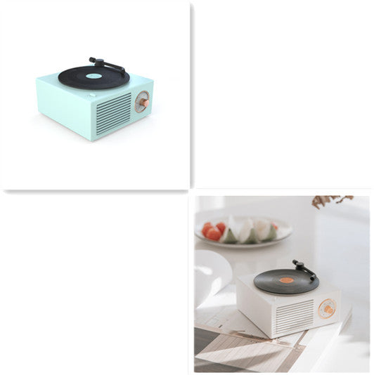 Trådlös mini bärbar retro grammofonhögtalare med Bluetooth-funktion