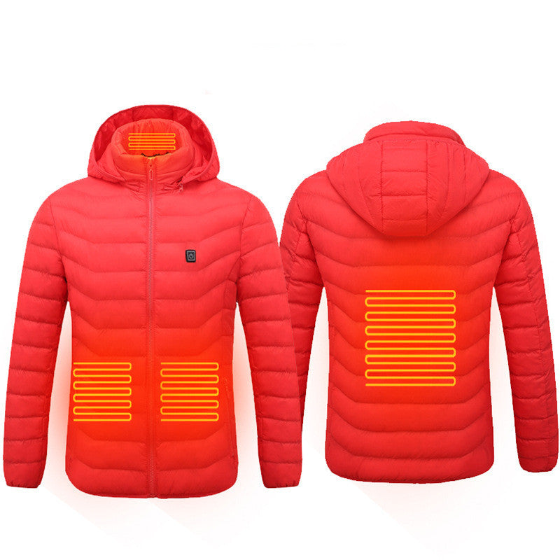Nouveau Veste chauffante manteau USB veste électrique chauffage coton vêtements thermiques gilet chauffant