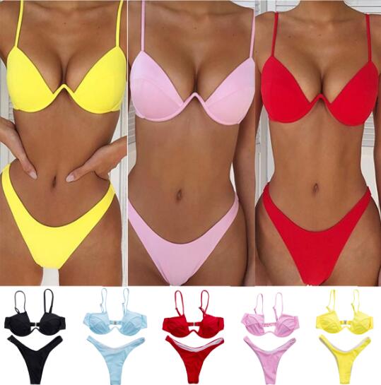 Professional Swimwear Summer Bikini Women Swimsuit Bather - Polyester (High-Quality Brand New, Picture Color, Manual Measurement)