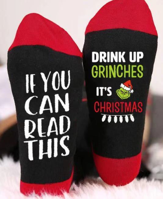 Chaussettes de Noël chaussettes décontractées en coton