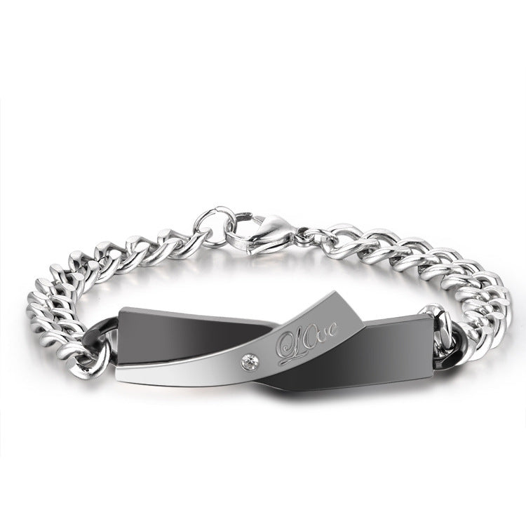 Armband i korsdesign för par