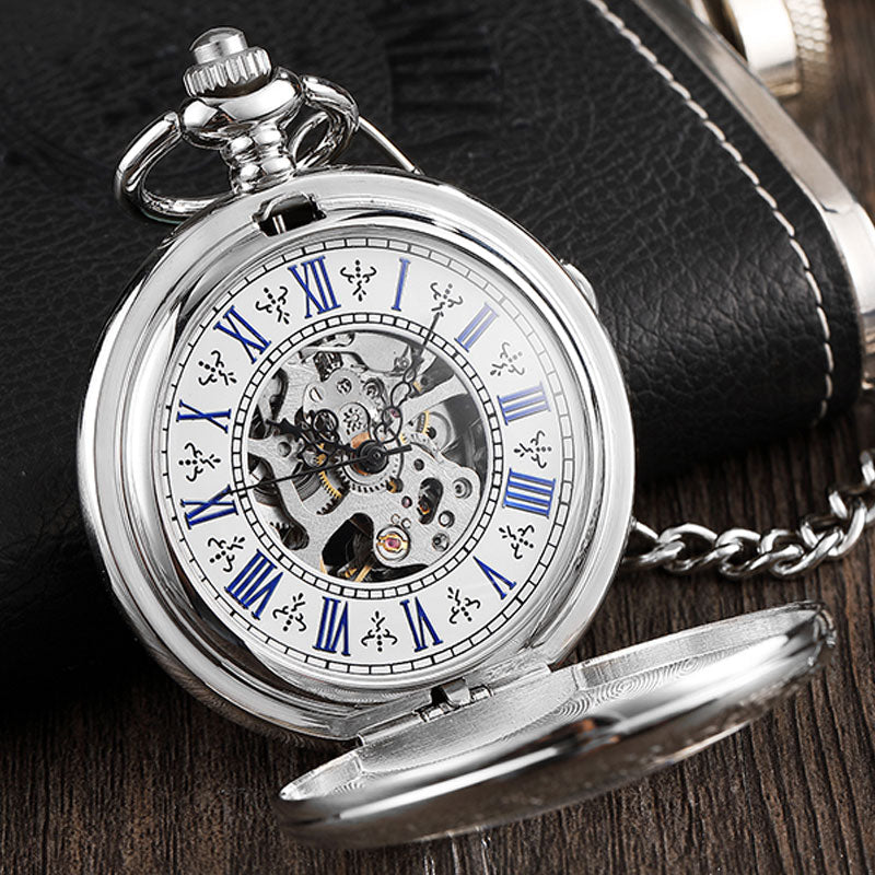 Men's Simplicity Mechanical Pocket Watch - Traditional Craftsmanship Modern Elegance Sophisticated Vintage Charm Timeless