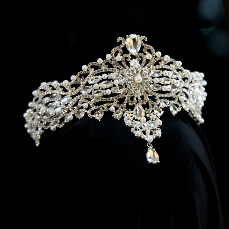 Couronne de mariée baroque, couvre-chef à la mode