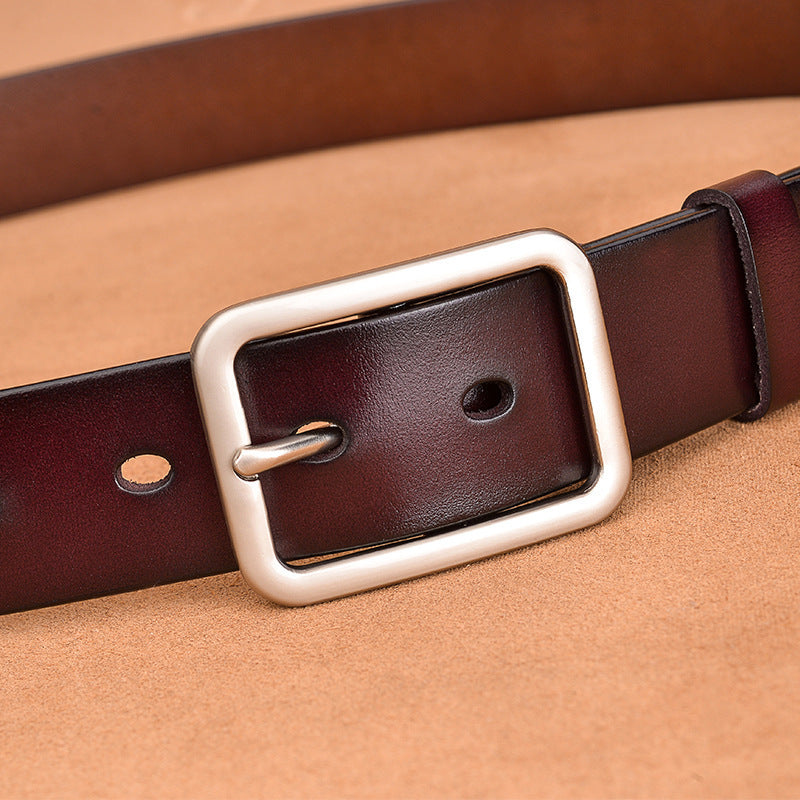 Leather Belt Buckle Belt - Timeless Classic