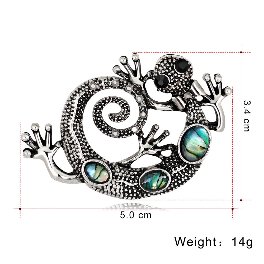 Lizard gecko brosch