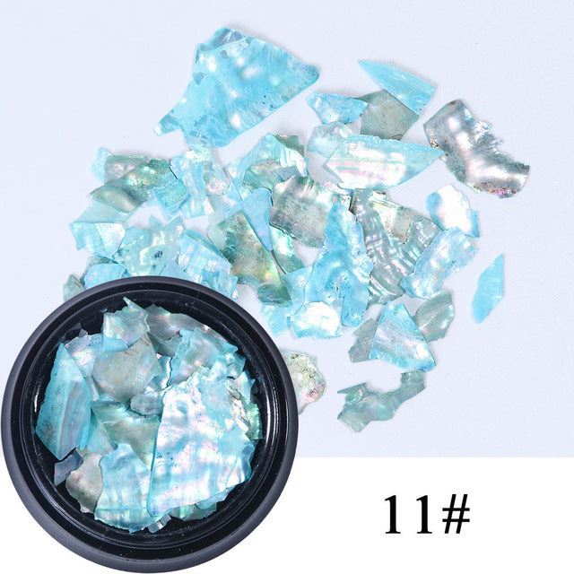 Japanese Style Nail Shell Slices - 3D Decoration Brighter Cleaning | DIY Salon Accessories